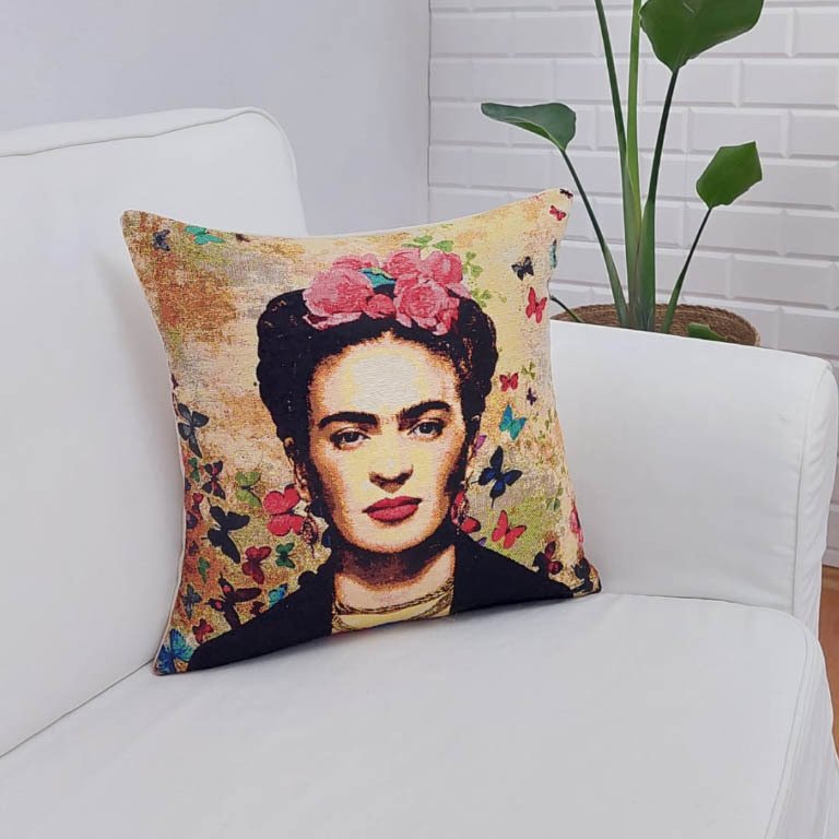Goblen Dokuma Kırlent Kılıfı 43x43cm
