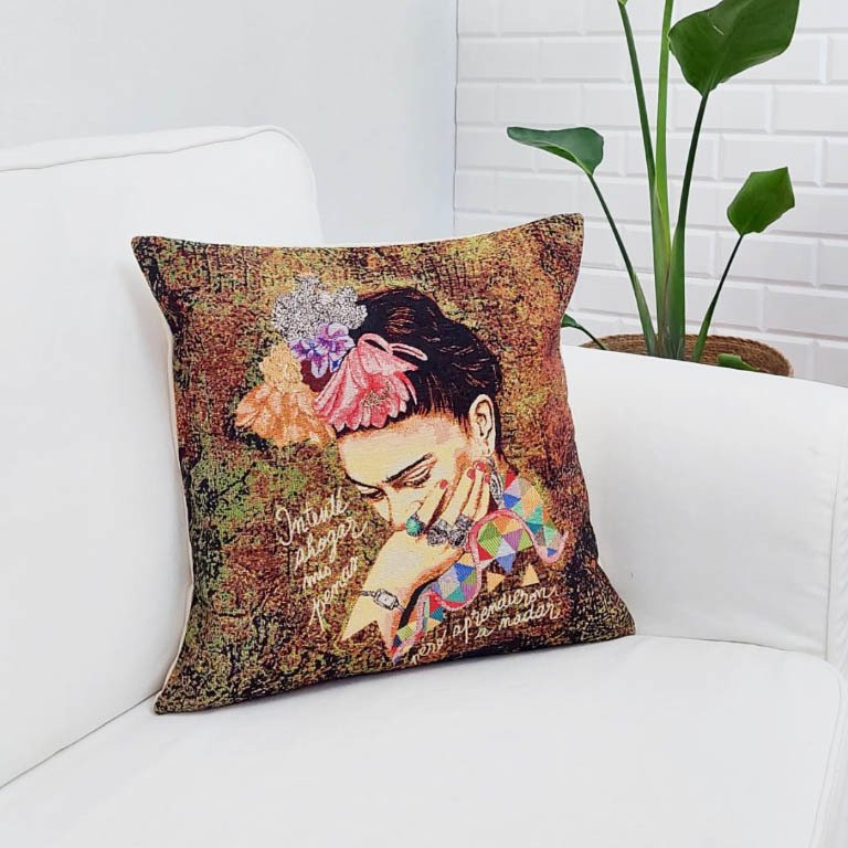Goblen Dokuma Kırlent Kılıfı 43x43cm
