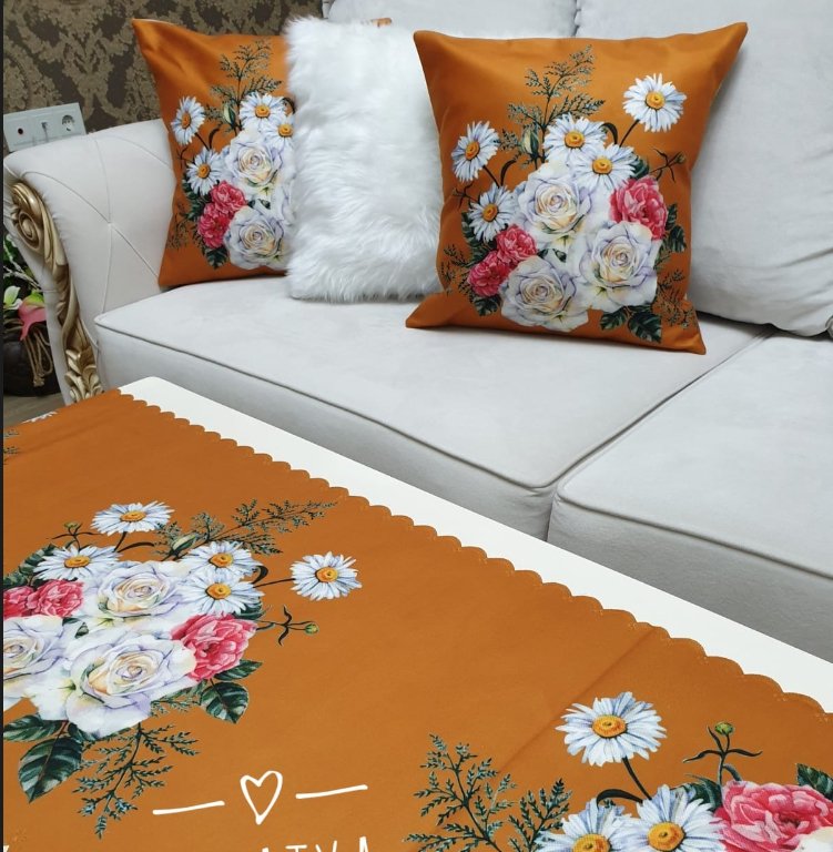 Papatya Kahverengi 4 lü Set
