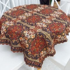 Kilim Desen Kare Masa Örtüsü 140x140cm