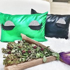Lame Kumaş Kirpik Kırlent Kılıfı 2'li Set 35x55cm