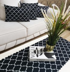 Trend Desen Siyah Beyaz 4 lü Kombin Set