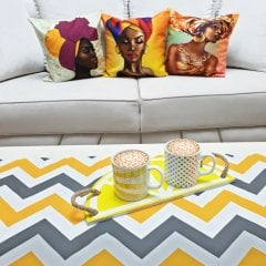 Afrikan Karışık Desen 4 lü Kombin Set