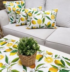 Limon Bahçesi Baskılı 4 lü Kombin Set