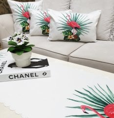 Flamingo Desen Baskılı 4 lü Kombin Set