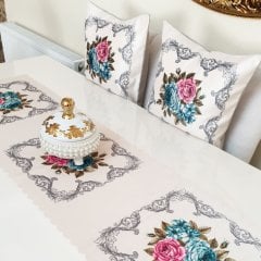 Çiçekli Desen Baskılı 3 lü Kombin Set