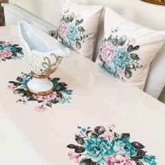 Çiçekli Desen Baskılı 3 lü Kombin Set