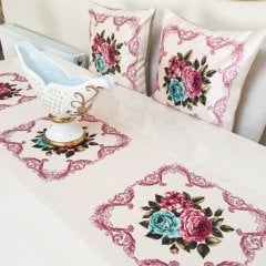 Çiçekli Desen Baskılı 3 lü Kombin Set