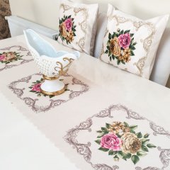 Çiçekli Desen Baskılı 3 lü Kombin Set