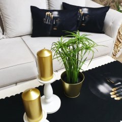 Black Woman Desen Siyah 3 lü Kombin Set