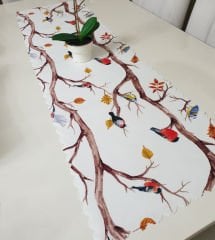 Sonbahar Temalı Dekoratif Runner Örtü 40x140cm