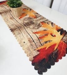 Sonbahar Temalı Dekoratif Runner Örtü 40x140cm