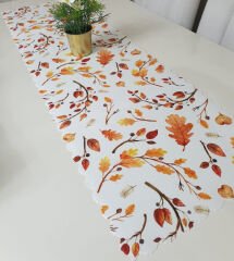 Sonbahar Temalı Dekoratif Runner Örtü 40x140cm