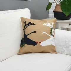 Yılbaşı Temalı Kırlent Kılıfı 43x43cm