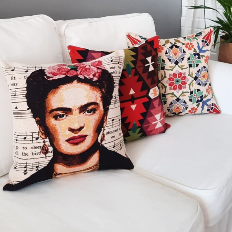 Goblen Dokuma Kırlent Kılıfı 3lü Karışık Kombin Set