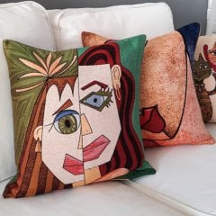 Goblen Dokuma Kırlent Kılıfı 2li Karışık Kombin Set