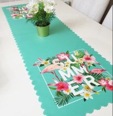 Tropikal Summer Dekoratif Runner Örtü 40x140cm