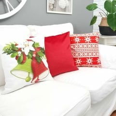 Yılbaşı Temalı Kırlent Kılıfı 3'lü Kombin Set