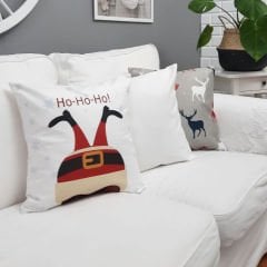 Yılbaşı Temalı Kırlent Kılıfı 3'lü Kombin Set