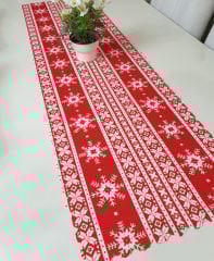 Yılbaşı Temalı Dekoratif Runner Örtü 40x140cm