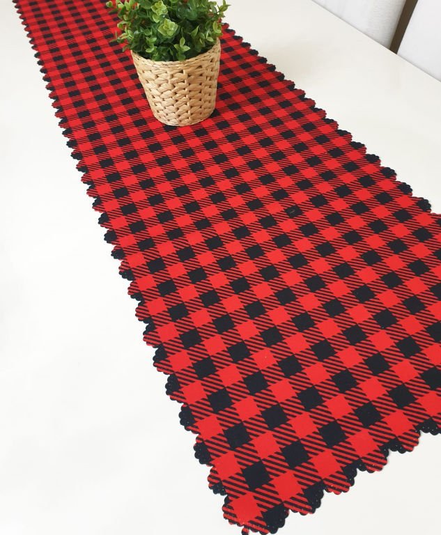 Yılbaşı Temalı Dekoratif Runner Örtü 40x140cm