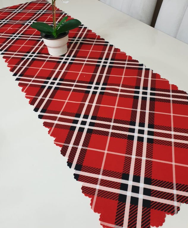Yılbaşı Temalı Dekoratif Runner Örtü 40x140cm