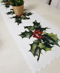 Yılbaşı Temalı Dekoratif Runner Örtü 40x140cm