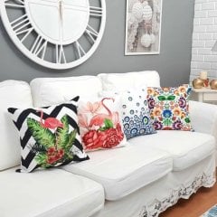 İlkbahar Desen Kırlent Kılıfı 4 lü Kombin Set
