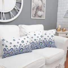 Nazar Desen Kırlent Kılıfı 3 lü Kombin Set