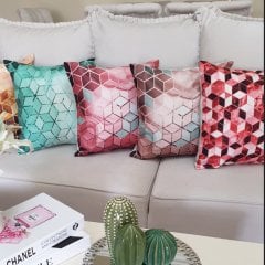 Küpler Desen Kırlent Kılıfı 4lü Kombin Set