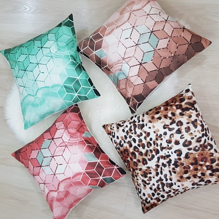Trend Desen Kırlent Kılıfı 4lü Kombin Set