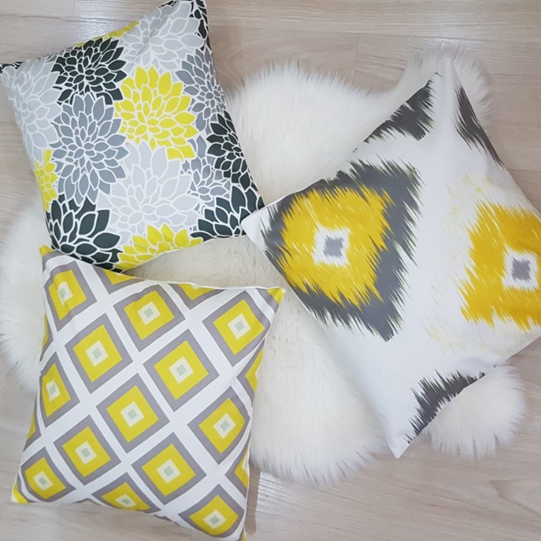 Trend Desen Kırlent Kılıfı 3 lü Kombin Set