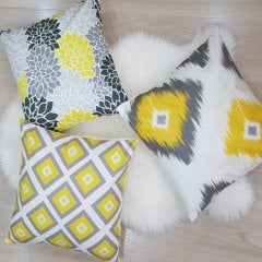 Trend Desen Kırlent Kılıfı 3 lü Kombin Set