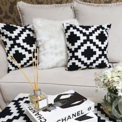 Trend Desen ve Peluşlu Kırlent Kılıfı 3 lü Kombin Set