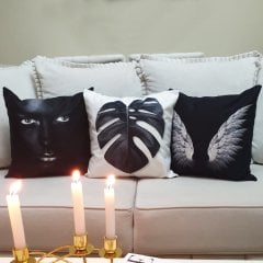 Karışık Desen Kırlent Kılıfı 3 lü Kombin Set