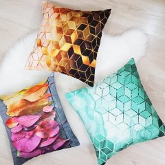Karışık Desen Kırlent Kılıfı 3 lü Kombin Set