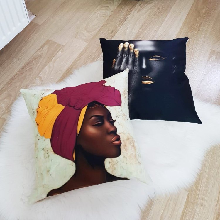 Karışık Desen Kırlent Kılıfı 2li Kombin Set