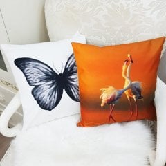 Karışık Desen Kırlent Kılıfı 2li Kombin Set