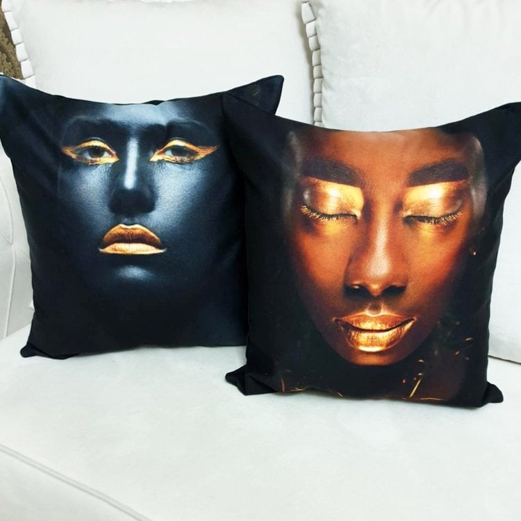 Karışık Desen Kırlent Kılıfı 2li Kombin Set