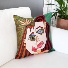Goblen Dokuma Kırlent Kılıfı Picasso 43x43cm