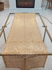 Pul Payetli 3mm İnce Pullu Runner 40x120cm
