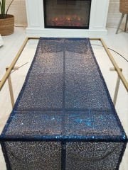 Pul Payetli 3mm İnce Pullu Runner 40x120cm