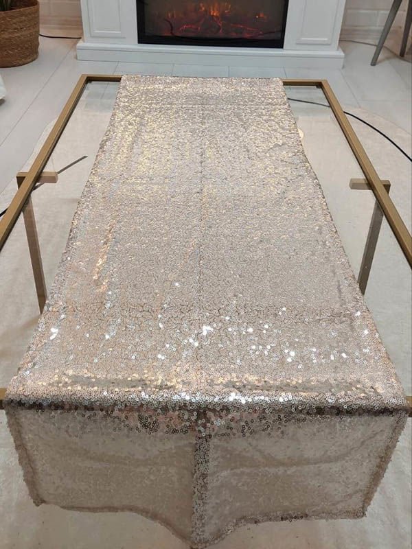 Pul Payetli 3mm İnce Pullu Runner 40x120cm