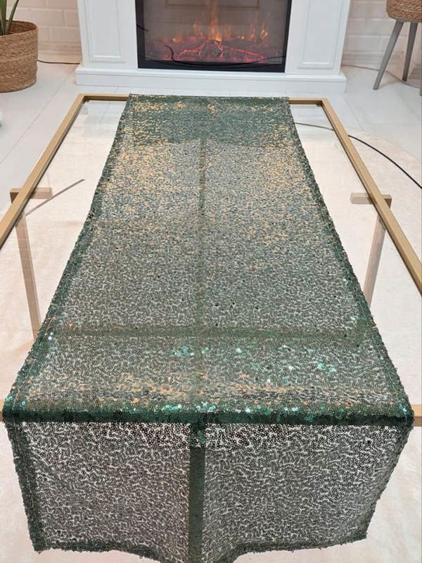 Pul Payetli 3mm İnce Pullu Runner 40x120cm