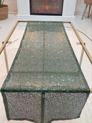 Pul Payetli 3mm İnce Pullu Runner 40x120cm