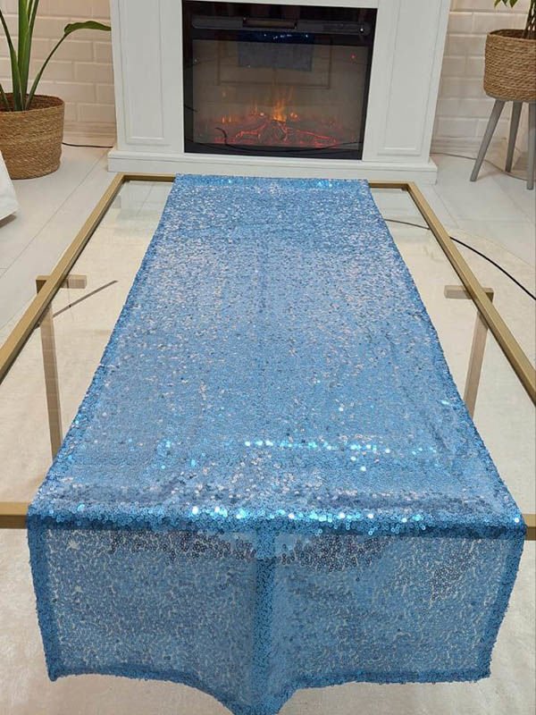 Pul Payetli 3mm İnce Pullu Runner 40x120cm