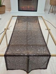 Pul Payetli 3mm İnce Pullu Runner 40x120cm