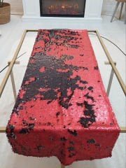 Pul Payetli 5mm Çift Renkli Runner 40x120cm