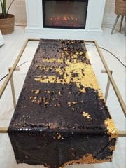 Pul Payetli 5mm Çift Renkli Runner 40x120cm