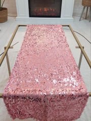 Pul Payetli 6mm Armut Gözyaşı Runner 40x120cm